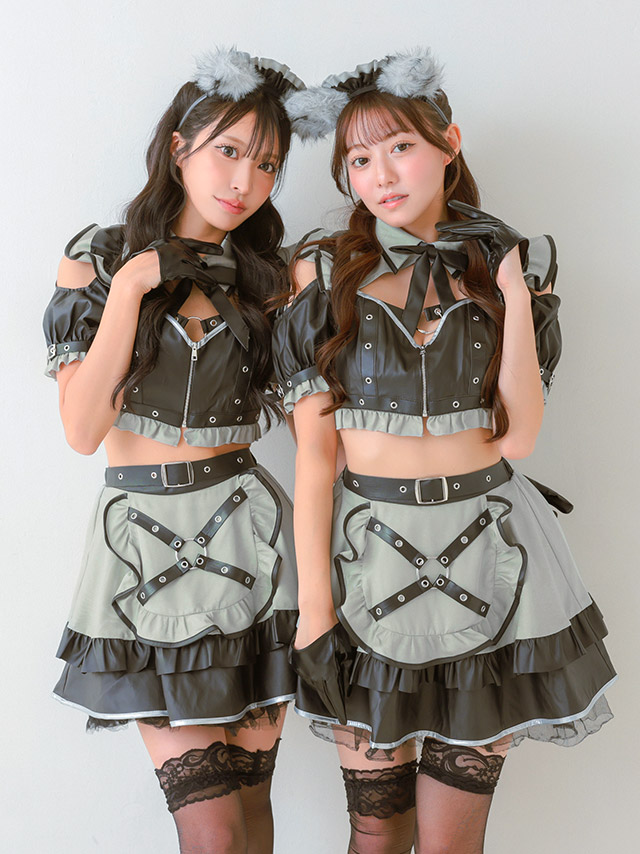 コスプレ ウルフ アニマル メイド レザー 6点セット の組みイメージ画像2枚目