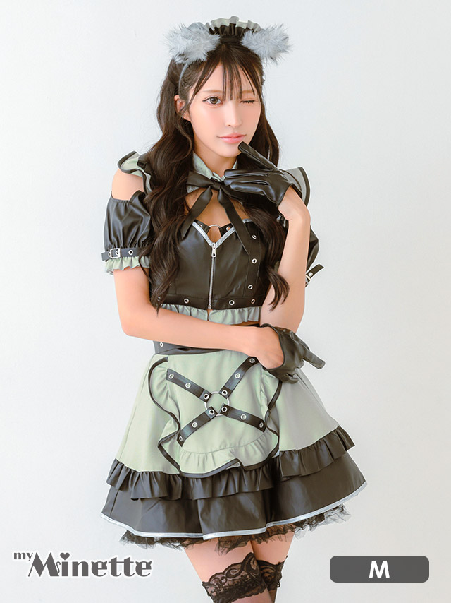 コスプレ ウルフ アニマル メイド レザー 6点セット のメイン画像