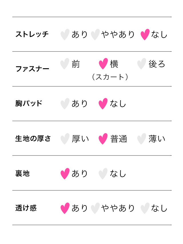 袖ありビジューボタンワンカラーツイードセットアッププリーツフレアミニドレスのサイズ表