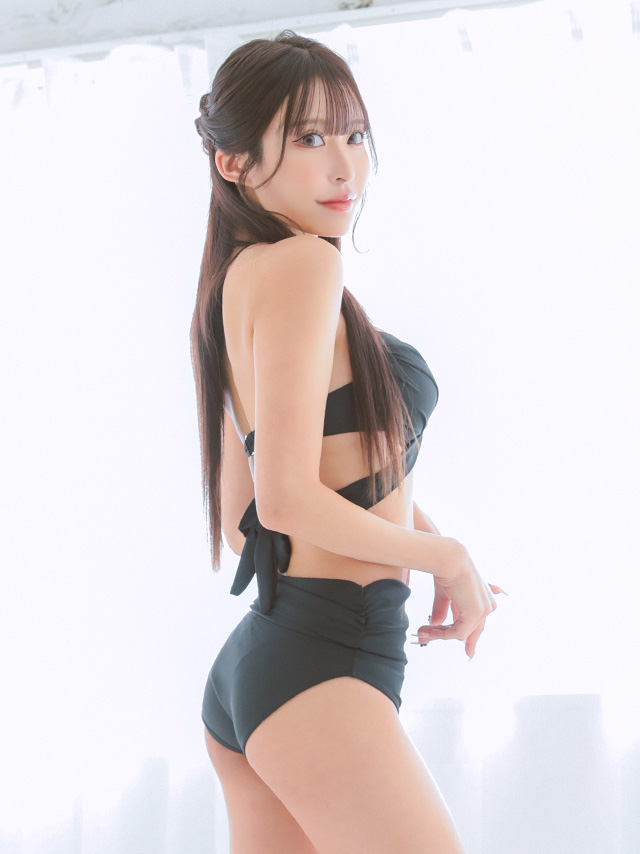 水着 プチプラ 2点セット ギャル ホルターネック ハイウエスト 紐ビキニ シンプル 白 黒 ブラック ビキニ