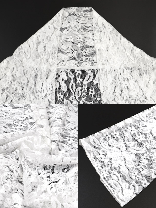 ボレロ 花柄 総レース 長袖 二の腕 体型カバー 羽織り のディティール画像