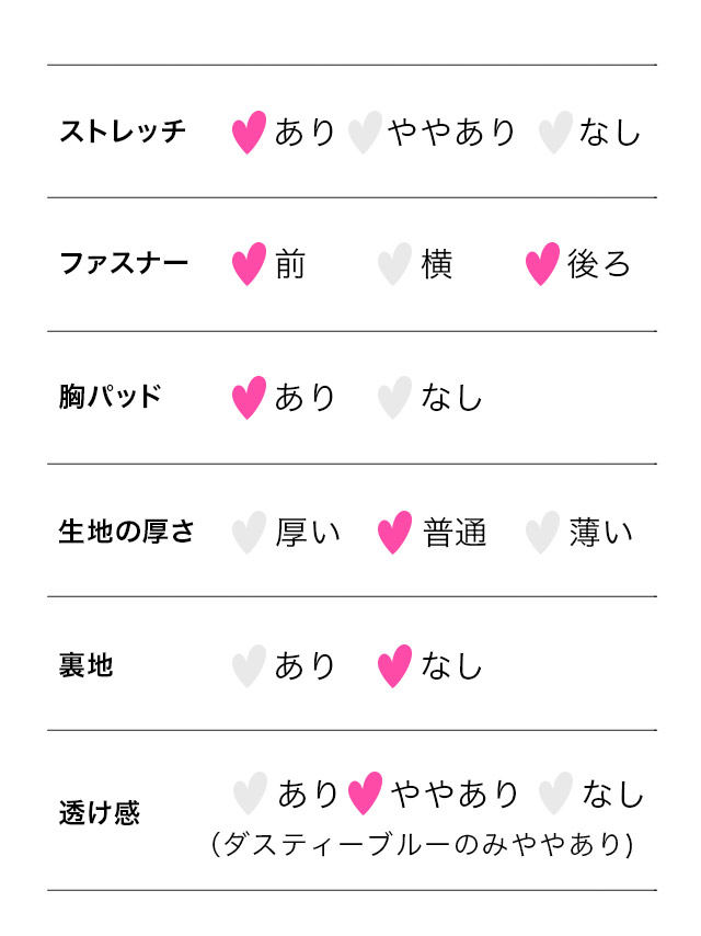 長袖レーススリーブ切り替えストレッチジップタイトミニドレスのサイズ表1枚目