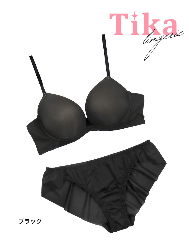 ランジェリーブラジャーショーツシンプルシームレスワイヤーカップ2点セット商品詳細1