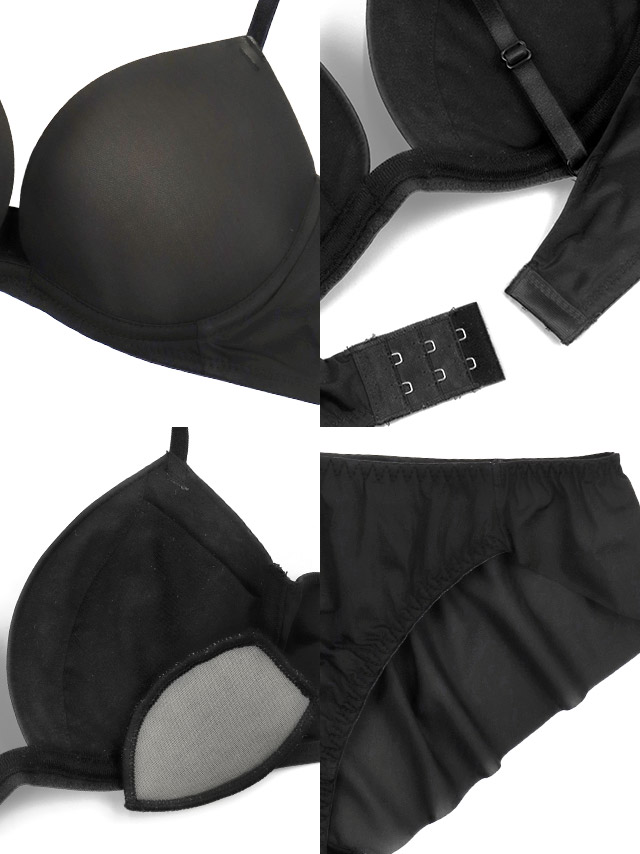 ランジェリーブラジャーショーツシンプルシームレスワイヤーカップ2点セット商品詳細3