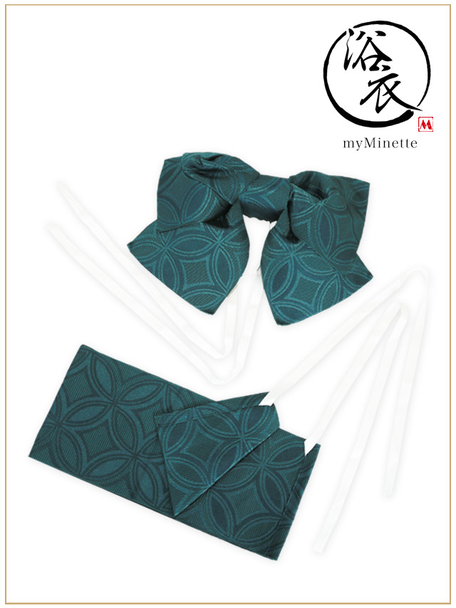 浴衣 選べる帯 粋 白牡丹柄 ゆかた3点セットの生地アップ画像