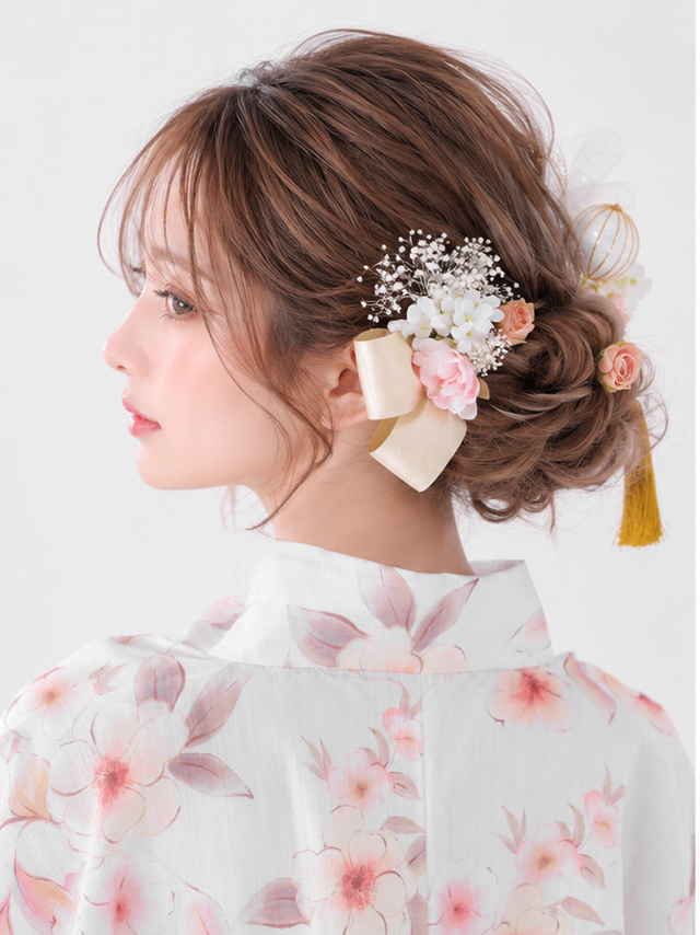浴衣小物19点セットプチプラ髪飾り胡蝶蘭ヘアアクセサリー