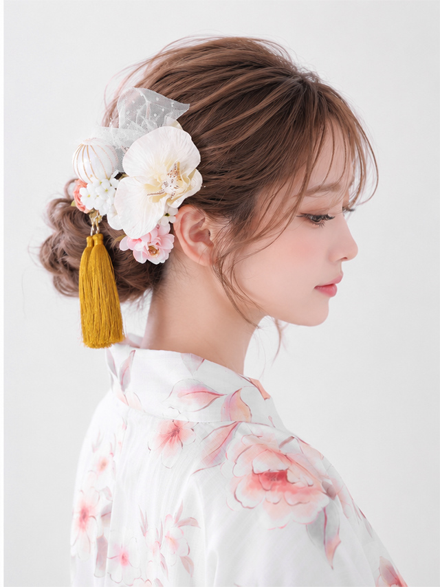 浴衣小物19点セットプチプラ髪飾り胡蝶蘭ヘアアクセサリー