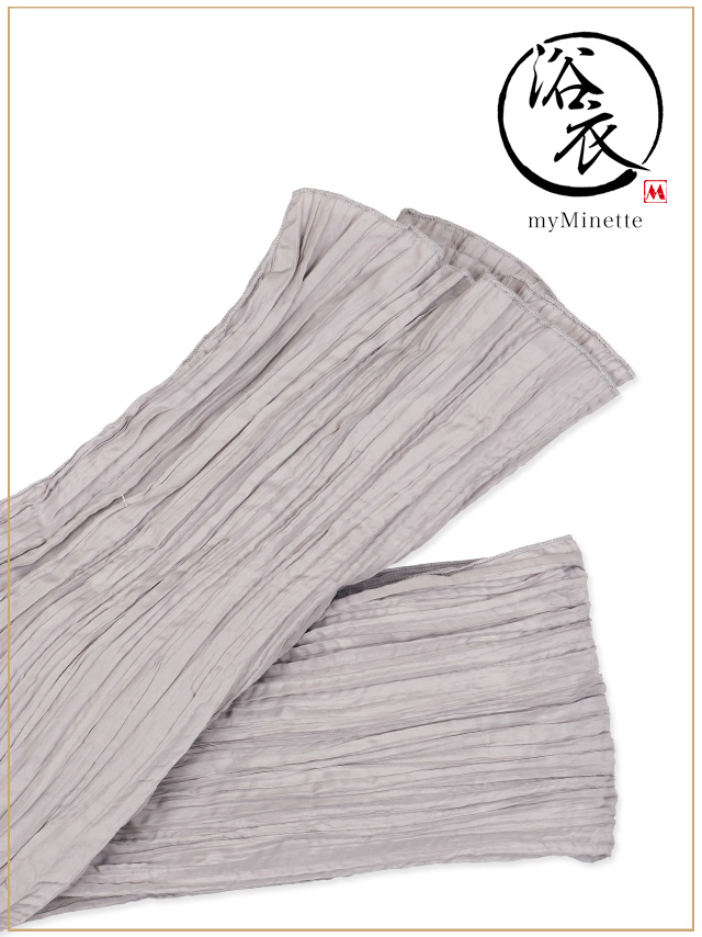 妖艶 ベージュ地にヴィンテージフラワー ゆかた3点セットのセット内容