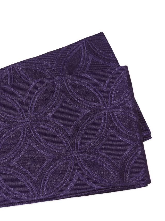 粋 白地に水彩百合の花 ゆかた2点セット