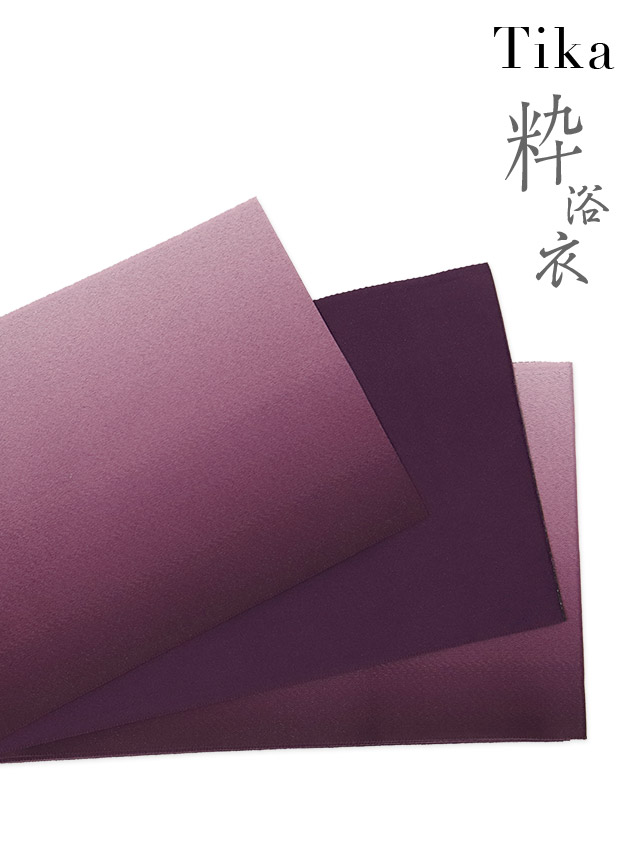 粋 濃紺×しっとり菖蒲の花 ゆかた3点セット