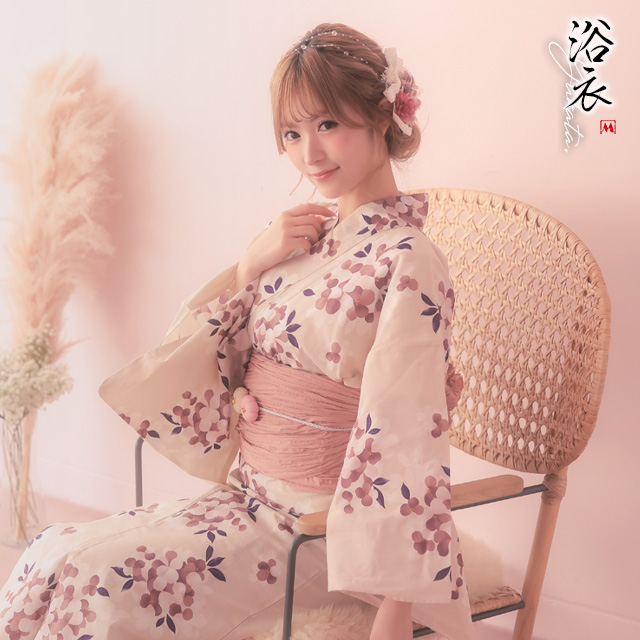 SWEET 桜×クリーム ゆかた2点セット