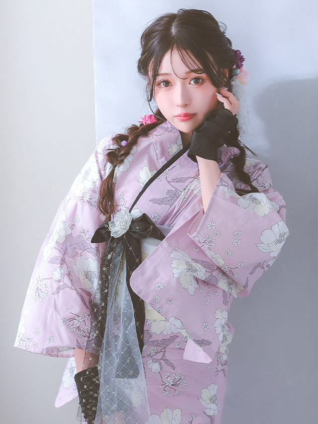 SWEET グラデーション 向日葵 ゆかた3点セット