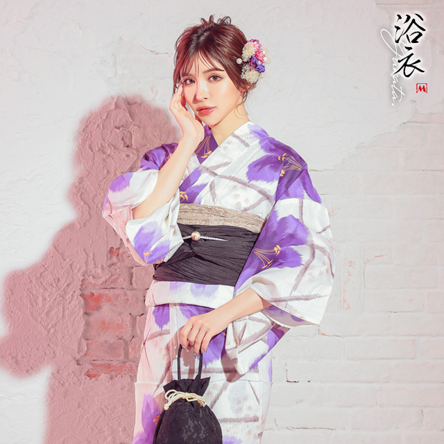 妖艶 夜桜浴衣3点セット
