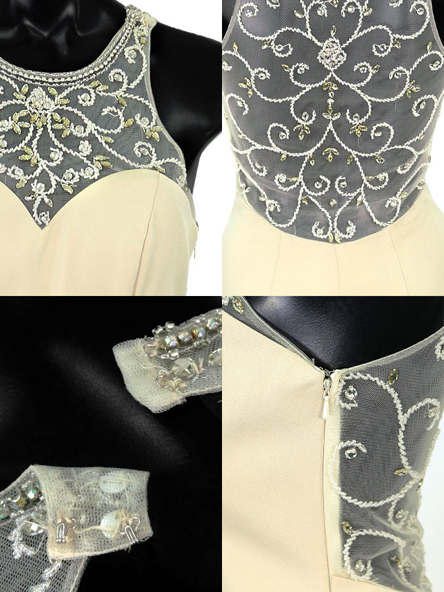 バックシースルーデザインマーメイドロングドレスの商品特徴