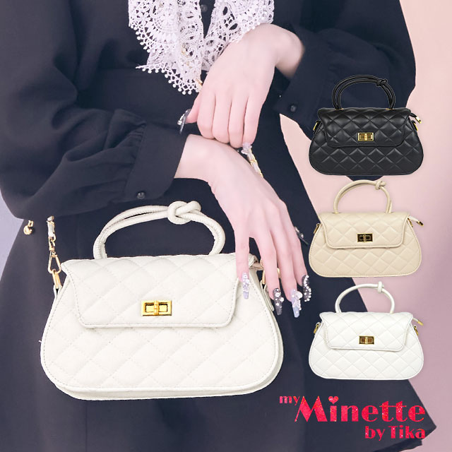 2WAY キルティング結びハンドルバック

