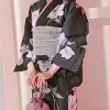 クールでシックな黒色の浴衣