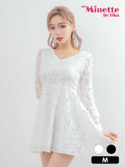 [SALE] 総レース長袖プチプラハイウエス...