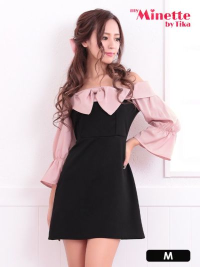 [SALE] リボンオフショルダープチプラハ...