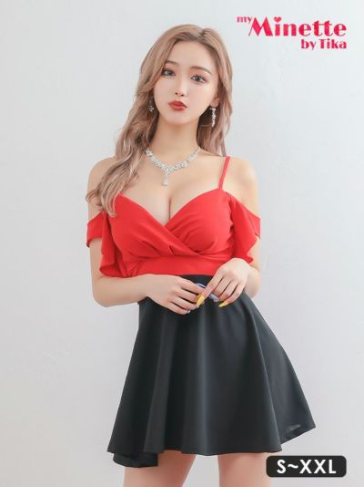 [SALE] カシュクール風肩あきオフショル...