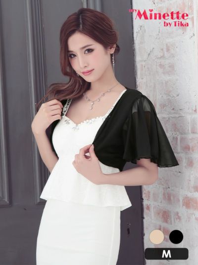[SALE]シフォンレースショートスリーブプ...