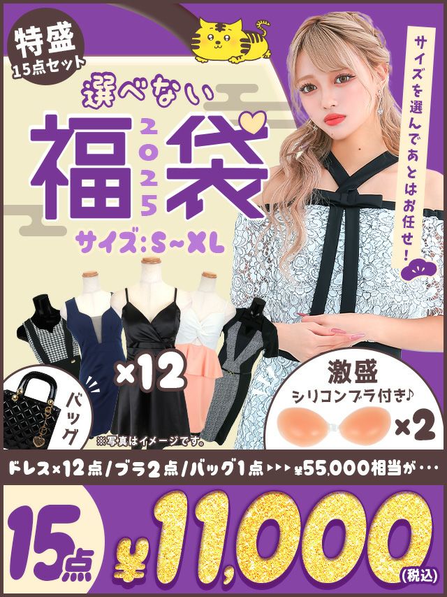 キャバドレス15点で11000円