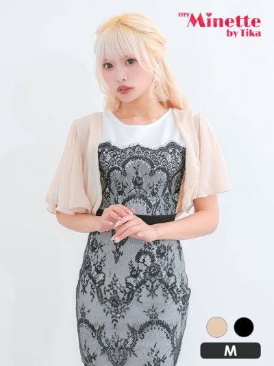 [SALE]薄手シフォンショートスリーブプチ...