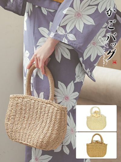 浴衣バッグ 2Wayペーパーシンプルトートか...