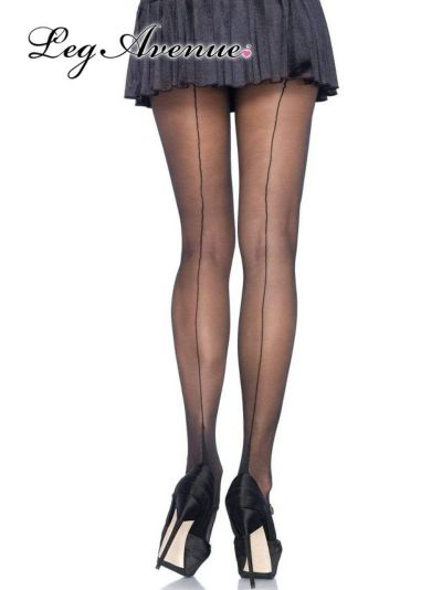 [アウトレット] シアーブラックバックシームストッキング (フリーサイズ)【ネコポス対応可350円】[MusicLegs/ミュージックレッグ]