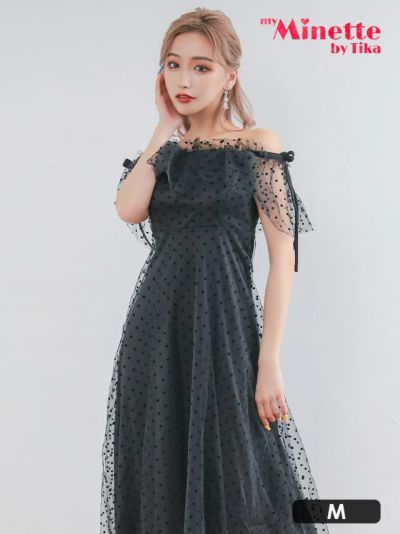 [SALE] ドット柄シアー素材フリル袖プチ...