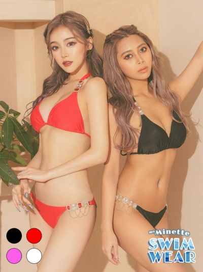 [セール] 水着 ローライズエスニックビジュ...