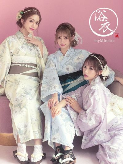 [新作]浴衣 選べる帯 SWEET くすみカ...