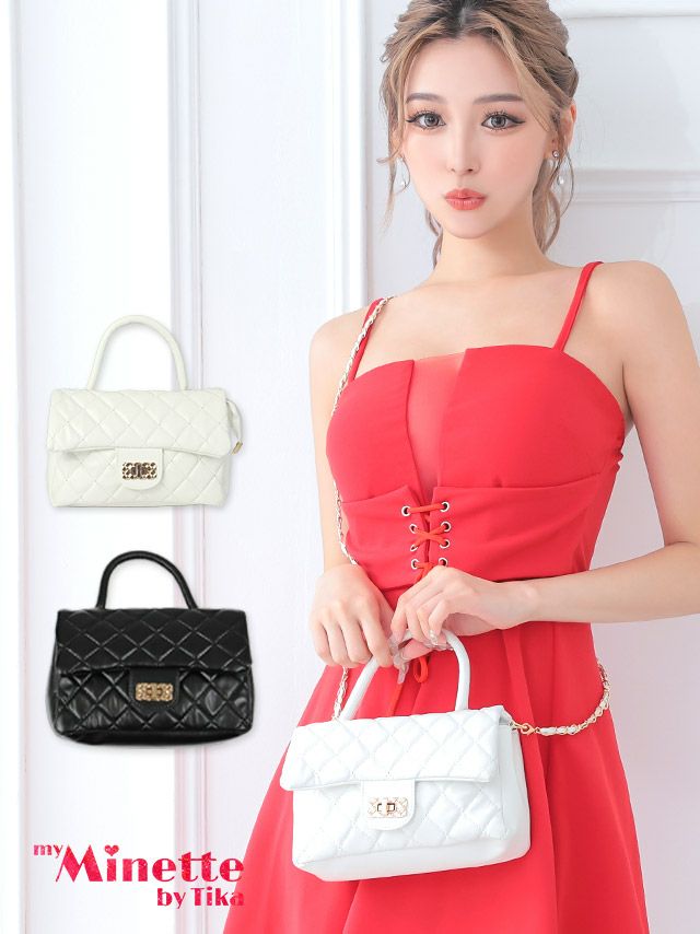 バッグ bag ショルダーバッグ myMinette マイミネット キルティング デザイン 2Way ミニバッグ