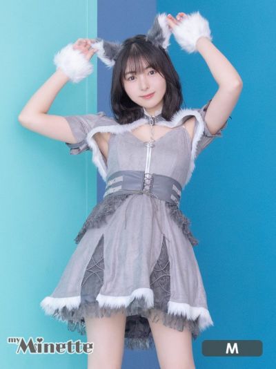 コスプレ レースアップデザインスウェード×フ...