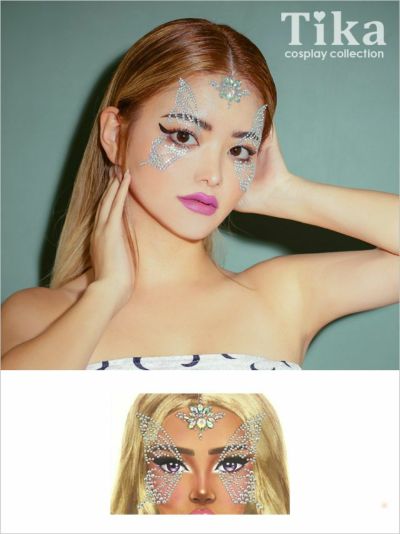 [セール] コスプレ 小物 フェイスジュエルメイクシール