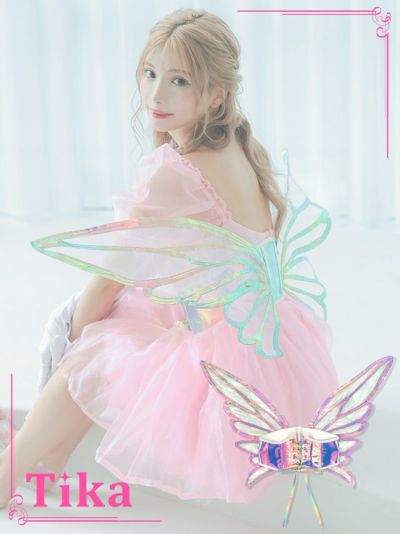 [セール]コスプレ 小物 コルセット風オーロラフェアリーウィング