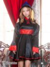 コスプレ ハロウィン 衣装 仮装 チャイナ 仮装 パーティー myMinette マイミネット  長袖 ショルダーカット 体型カバー フレアスカート チャイナ風 キョンシー キャラクター