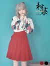 コスプレ 和装 はかま 和服 コスチューム 衣装 仮装 myMinette マイミネット レトロ フラワー デザイン ミニ丈 体型カバー 和装 袴