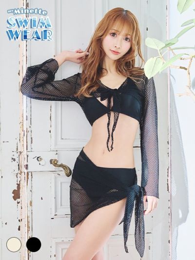[セール] 水着 2wayショート丈メッシュ...