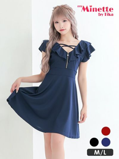 [SALE] [再入荷] パール付きジップ胸...