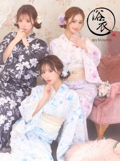 浴衣 SWEET 甘いニュアンスリリー柄 ゆ...