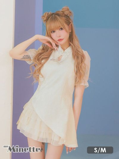 コスプレ フリルフレアスカートガーリーワンカ...