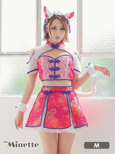 [セール]コスプレ ガーリーチャイナへそ出し...