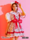 仮装 変装 コスチューム USJ ユニバーサルスタジオジャパン myMinette マイミネット コスプレ ウエストリボン 体型カバー フレアスカート 半袖 インポート ハローキティー キャラクター