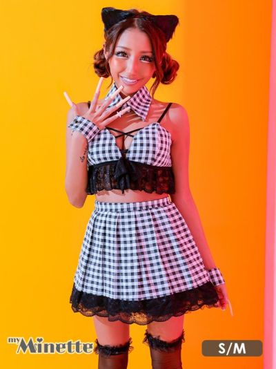 [セール]コスプレ ギンガムチェックレースへ...