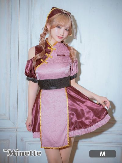 [セール]コスプレ ホラーキョンシーフレアスカート体型カバーキャラクターガーリーレトロナース [3点セット] (ワンピース/ナースキャップ/お札)