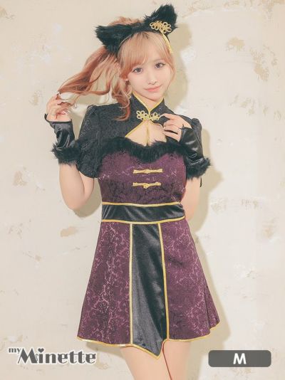 コスプレ バストカットサテンジャガードチャイ...