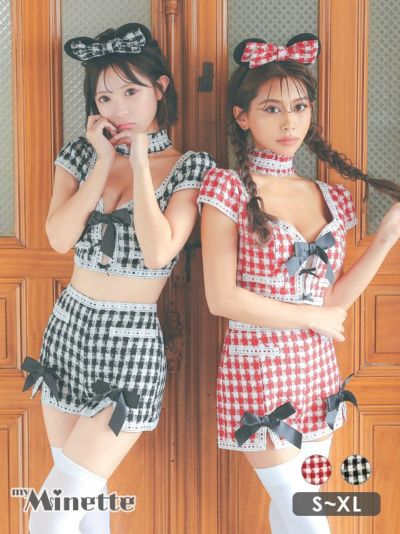 [セール]コスプレ リボンガーリーへそ出しツ...