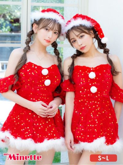 サンタコス 3点set フレアスパンコールベ...