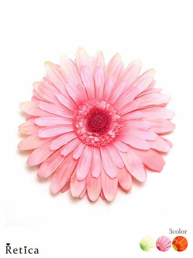 パーティー 小物 myMinette マイミネット ガーベラ フラワー 髪飾り コサージュ