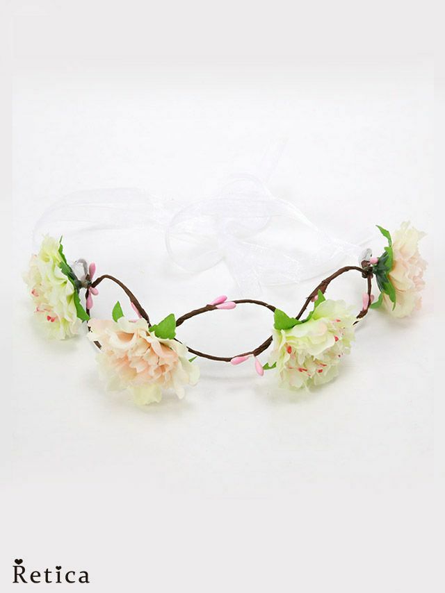 myMinette マイミネット 花冠 半周タイプ フラワー ヘッドアクセサリー
